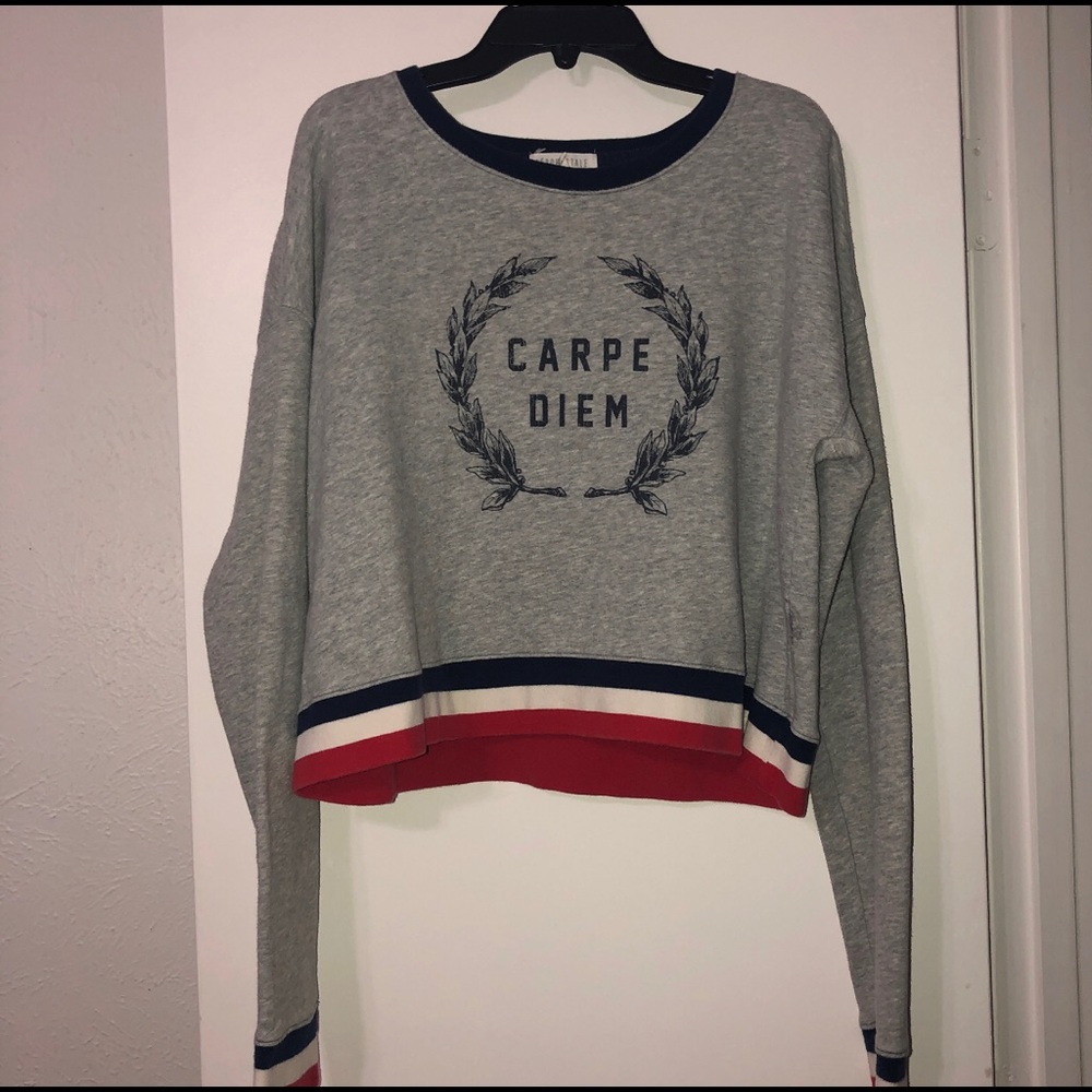 Aeropostale Grey Crop Top